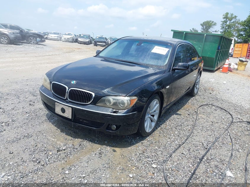 2007 BMW 7er, Обычный износ, IAAI, VIN WBAHL83507DT07894 — фото 2