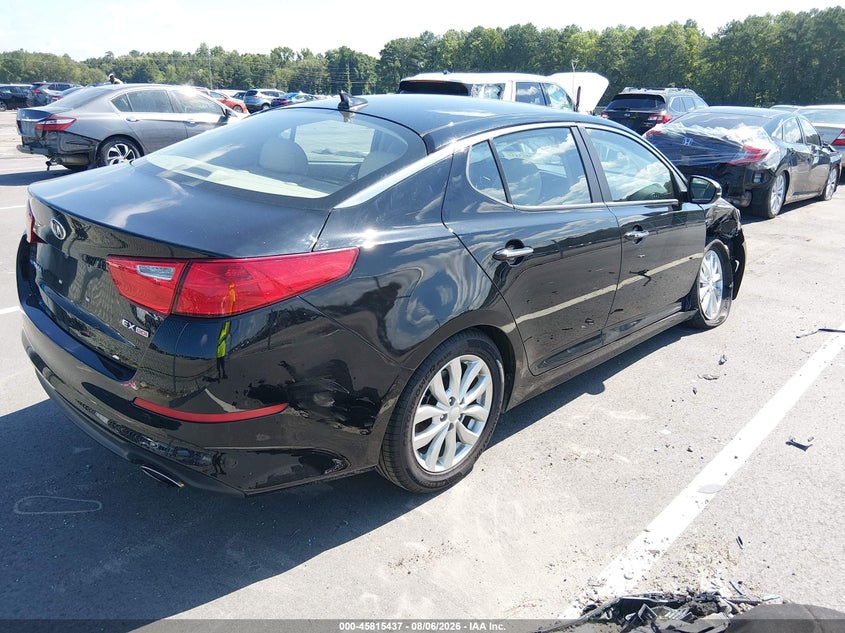 Vin: 5xxgn4a75fg513402, lot: 46314318, kia optima ex 20154