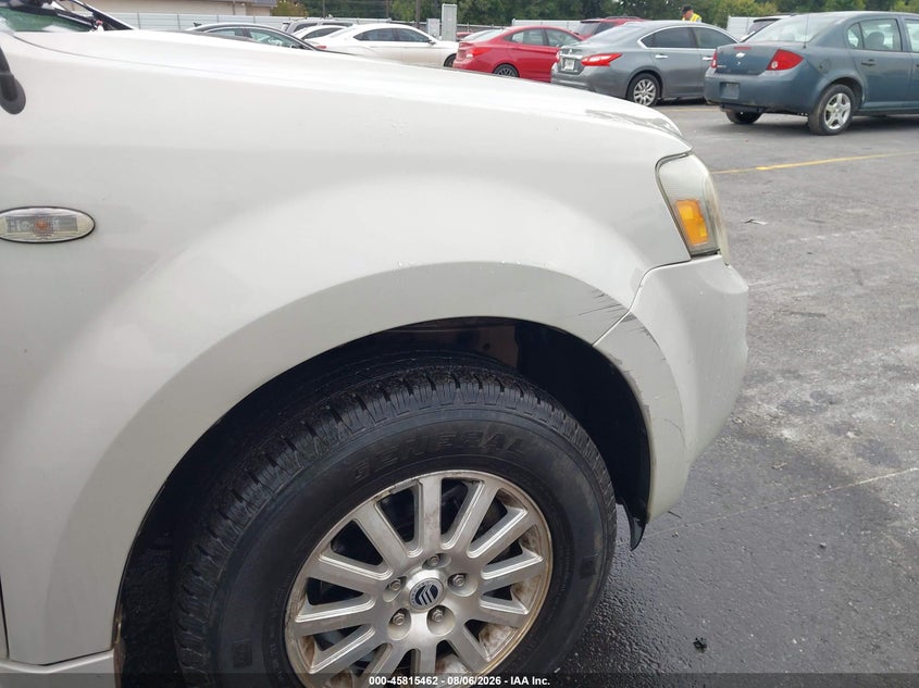MERCURY MARINER 2009 VIN 4M2CU87759KJ10055
