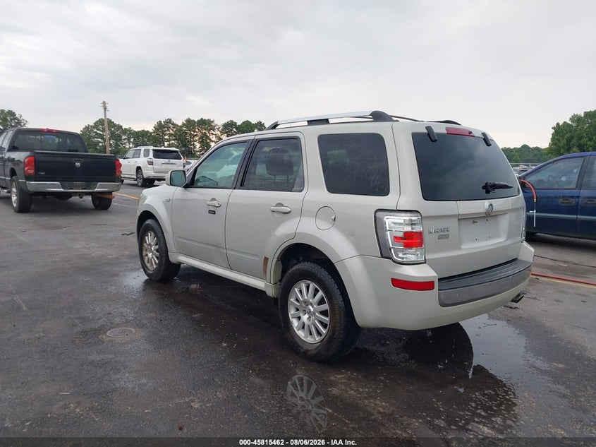 MERCURY MARINER 2009 VIN 4M2CU87759KJ10055