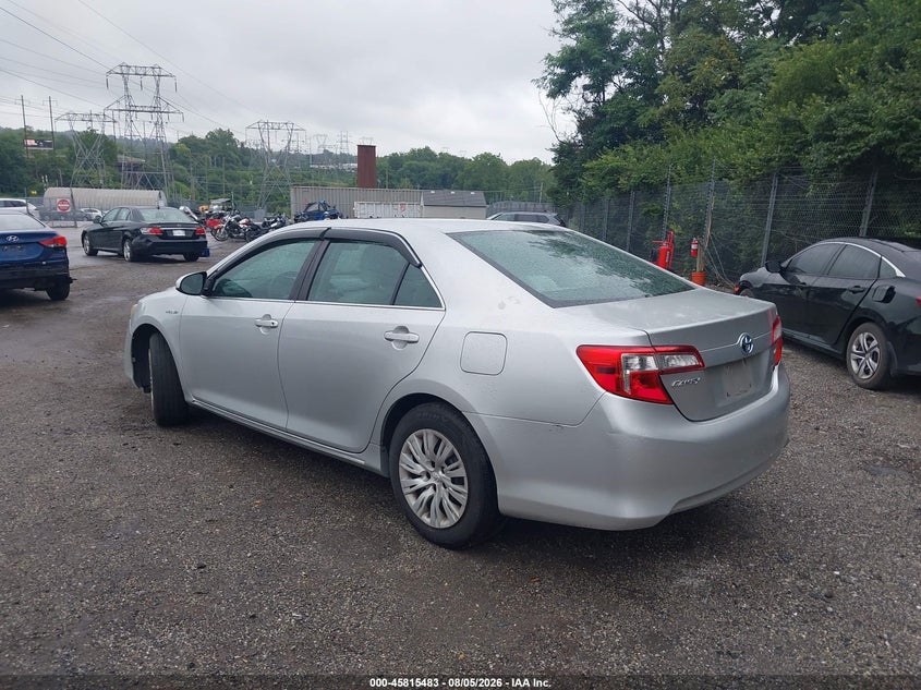 Vin: 4t1bd1fk0cu052278, lot: 46314364, toyota camry hybrid le 20123