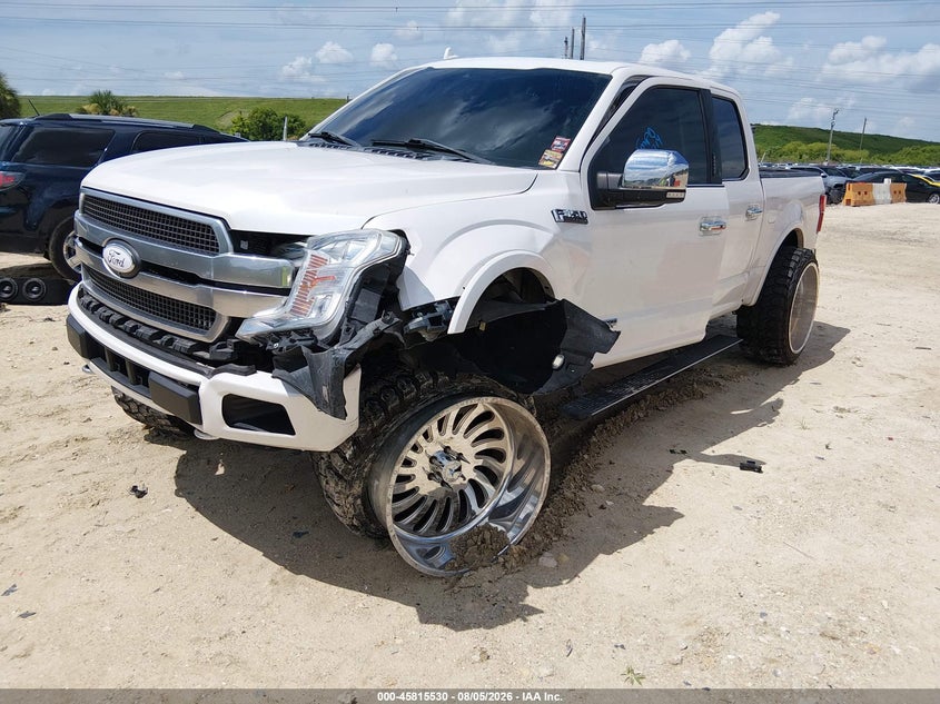 Vin: 1ftfw1e1xjfe60149, lot: 46314411, ford f-150 platinum 20182