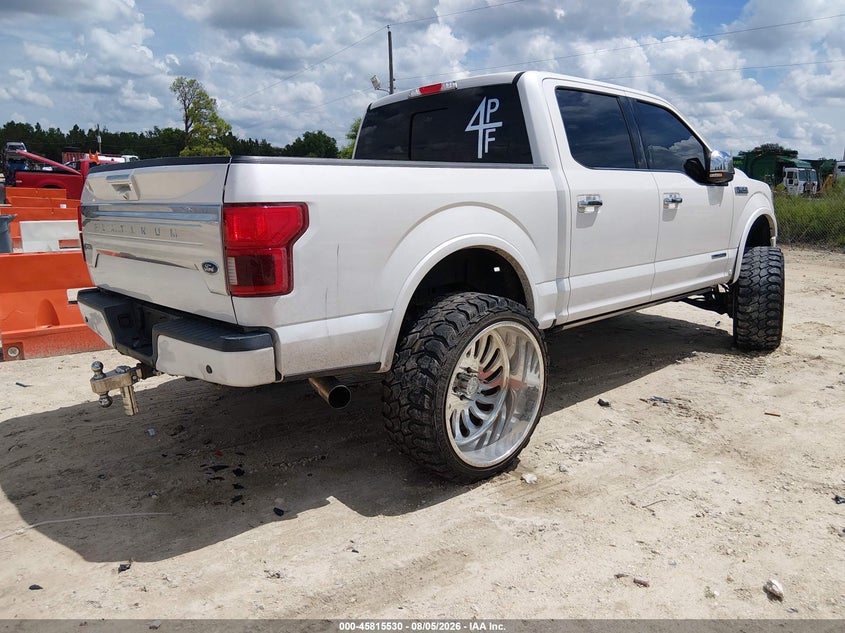 Vin: 1ftfw1e1xjfe60149, lot: 46314411, ford f-150 platinum 20184