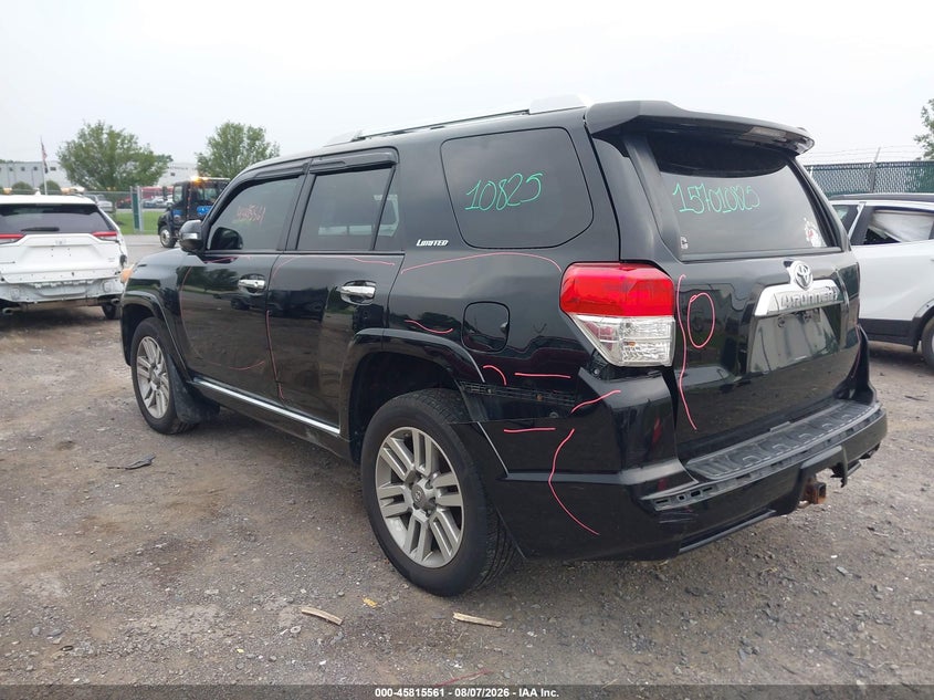 Vin: jtebu5jr0d5130033, lot: 46314442, toyota 4runner limited 20133