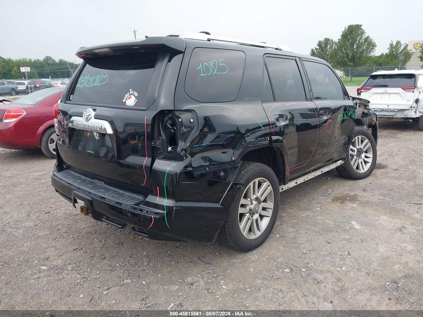 Vin: jtebu5jr0d5130033, lot: 46314442, toyota 4runner limited 20134