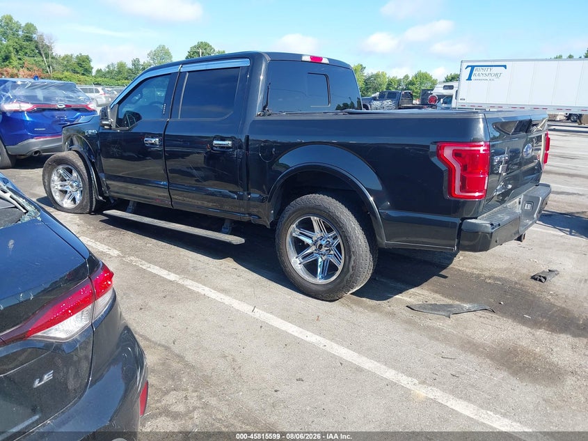 Vin: 1ftew1eg6ffb12792, lot: 46314480, ford f-150 lariat 20153