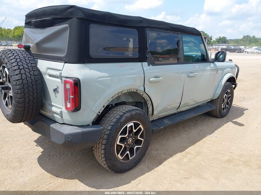 Vin: 1fmde5dh9nlb48908, lot: 46314484, ford bronco outer banks 20224