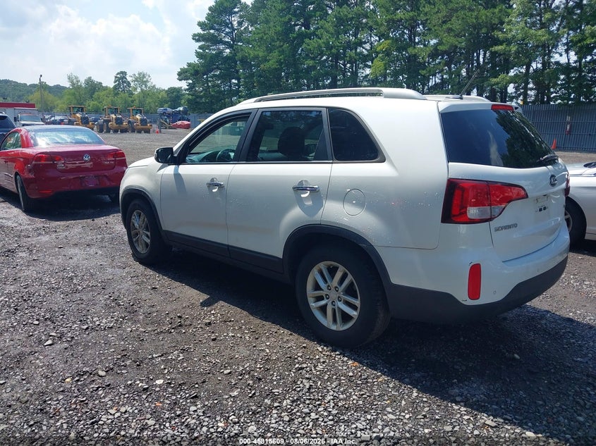 Vin: 5xykt3a64eg503701, lot: 46314490, kia sorento lx 20143