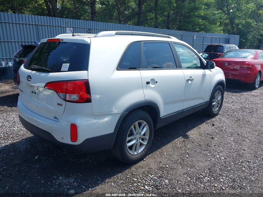 Vin: 5xykt3a64eg503701, lot: 46314490, kia sorento lx 20144