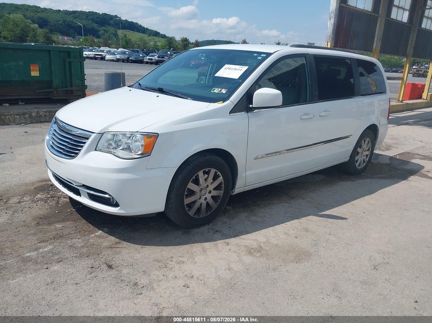 Vin: 2c4rc1bgxgr229834, lot: 46314492, chrysler town & country touring 20162