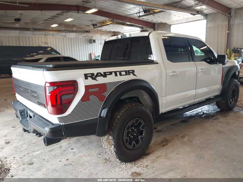 Vin: 1ftfw1rj0sfa73959, lot: 46314560, ford f-150 raptor 20254
