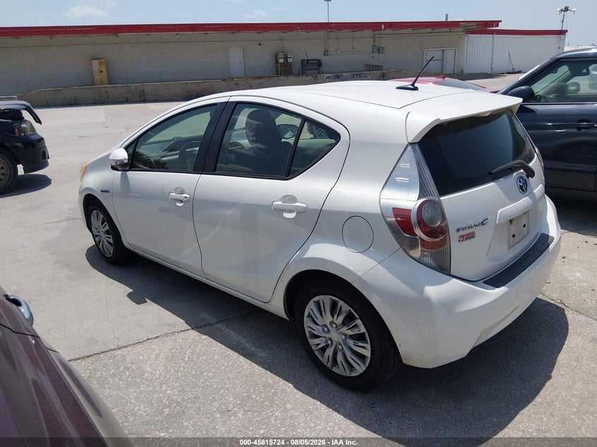 Vin: jtdkdtb3xc1003962, lot: 46314605, toyota prius c three 20123