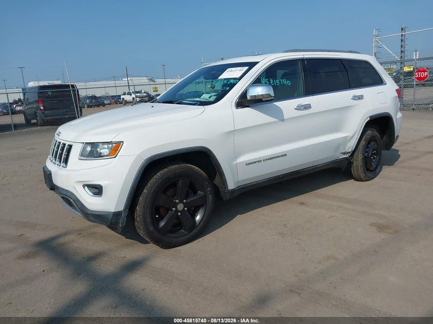 Vin: 1c4rjfbg9ec246567, lot: 46314621, jeep grand cherokee limited 20142