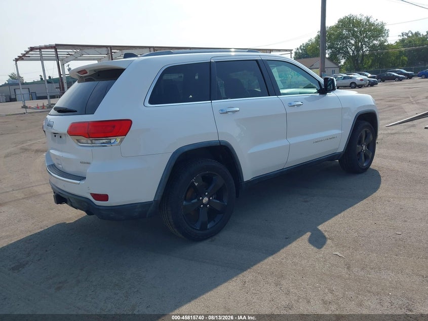Vin: 1c4rjfbg9ec246567, lot: 46314621, jeep grand cherokee limited 20144