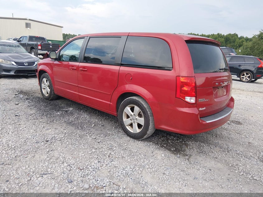 Vin: 2c4rdgbg5dr680973, lot: 46314622, dodge grand caravan se 20133