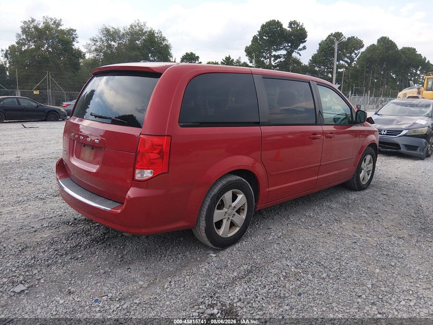 Vin: 2c4rdgbg5dr680973, lot: 46314622, dodge grand caravan se 20134