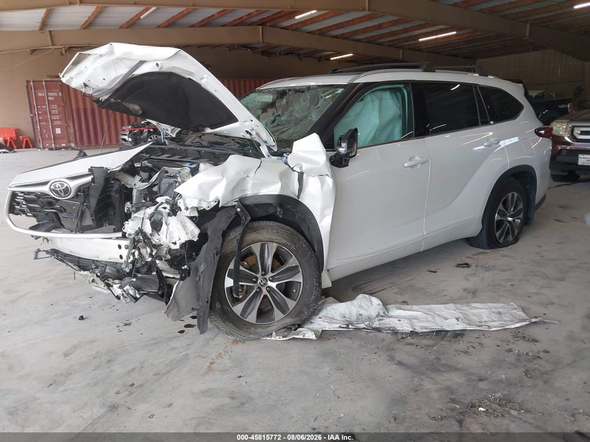 Vin: 5tdgzrbh1ns234972, lot: 46314653, toyota highlander xle 20222