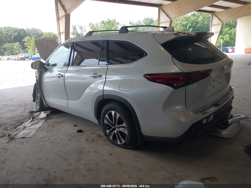 Vin: 5tdgzrbh1ns234972, lot: 46314653, toyota highlander xle 20223