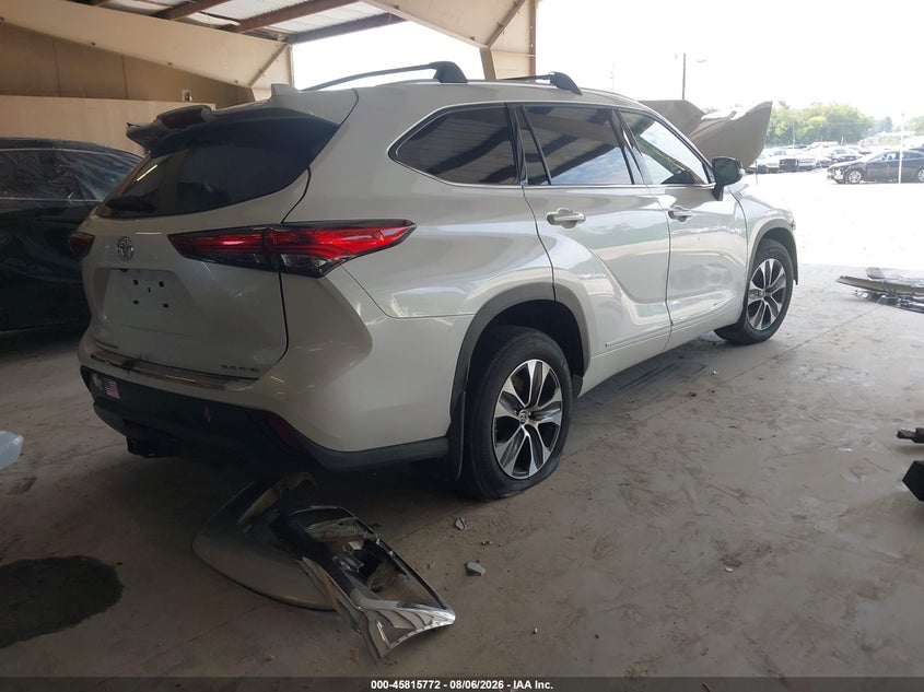Vin: 5tdgzrbh1ns234972, lot: 46314653, toyota highlander xle 20224