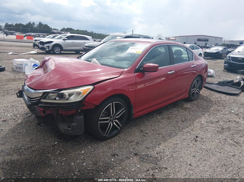 2017 Honda Accord Sport Se, Front End, IAAI, VIN 1HGCR2F15HA234981 — photo 2
