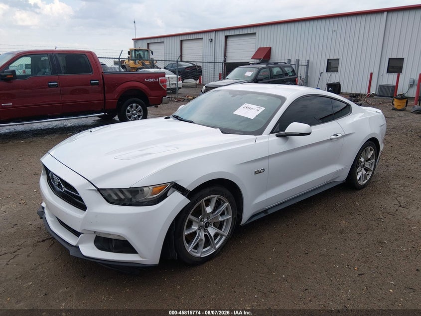 Vin: 1fa6p8cf0f5411713, lot: 46314655, ford mustang gt premium 20152