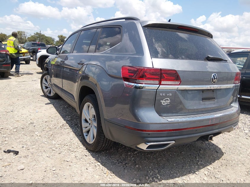 Vin: 1v2wr2ca8mc512916, lot: 46314697, volkswagen atlas 3.6l v6 se w/technology 20213