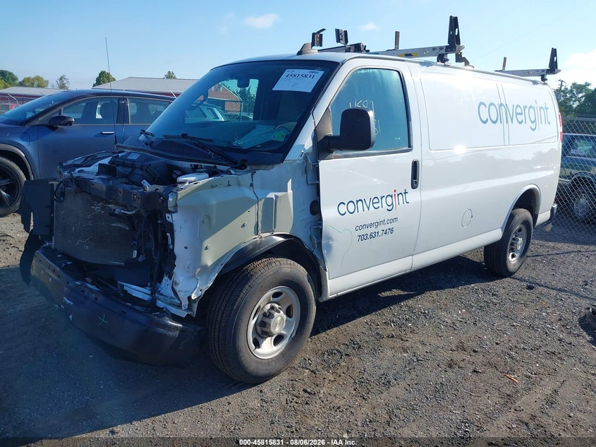 Vin: 1gcwgafp4m1309289, lot: 46314712, chevrolet express cargo rwd 2500 regular wheelbase wt 20212
