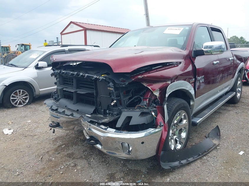 Vin: 1c6rr7nt9hs611337, lot: 46314720, ram 1500 laramie  4x4 5'7 box 20172