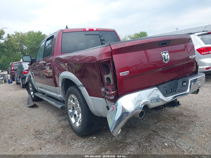 Vin: 1c6rr7nt9hs611337, lot: 46314720, ram 1500 laramie  4x4 5'7 box 20173