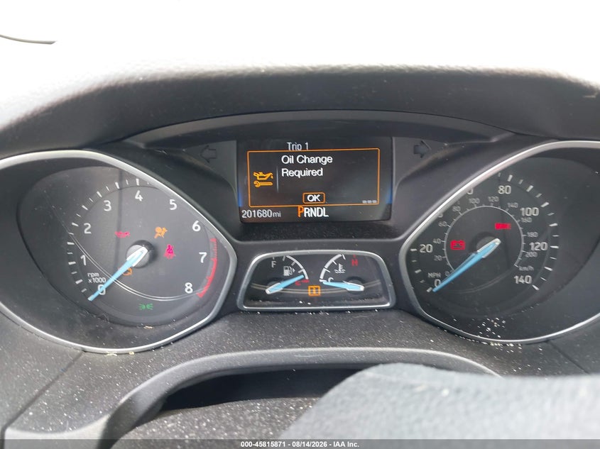 2017 FORD FOCUS SEDAN 2.0L I-4 DI, DOHC, VVT, 159HP