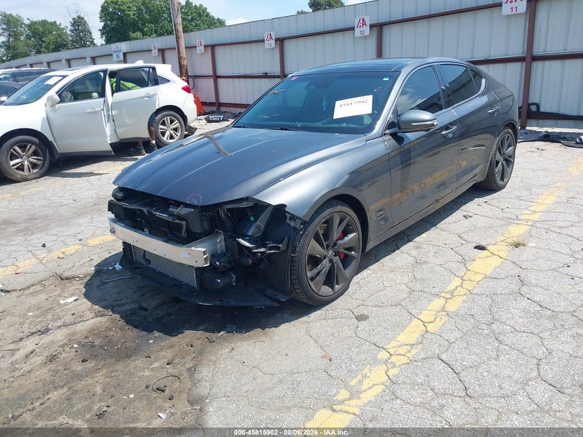 Vin: kmtg54te2nu088548, lot: 46314783, genesis g70 3.3t rwd 20222