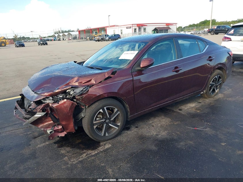 Vin: 3n1ab8cv3ry334257, lot: 46314790, nissan sentra sv xtronic cvt 20242