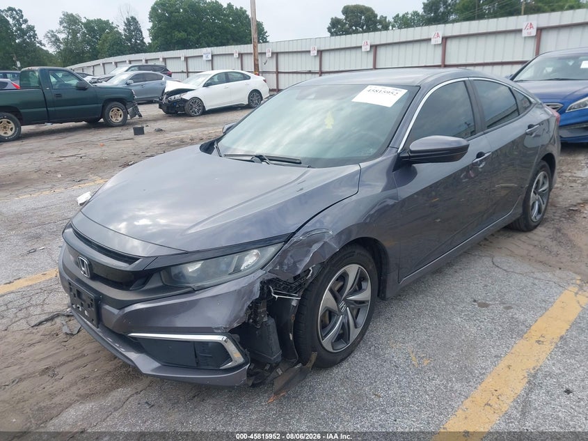2019 Honda Civic, Left Front, IAAI, VIN 2HGFC2F66KH567905 — photo 2