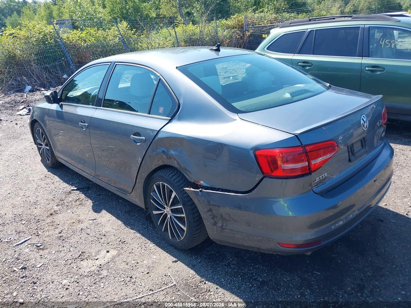 Vin: 3vwd17aj9fm428134, lot: 46314839, volkswagen jetta 1.8t sport 20153