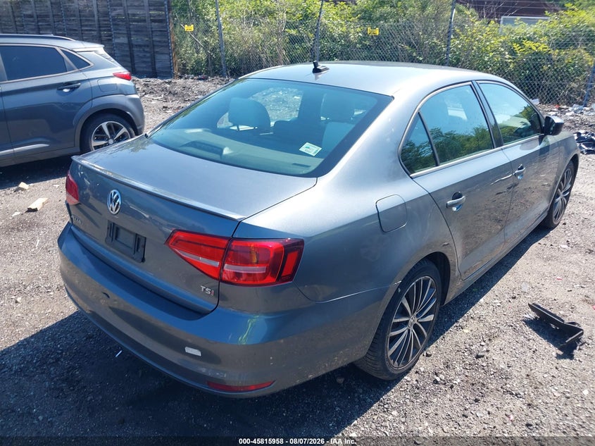Vin: 3vwd17aj9fm428134, lot: 46314839, volkswagen jetta 1.8t sport 20154
