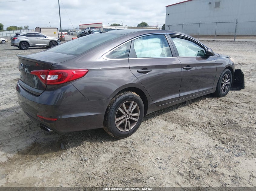 Vin: 5npe24af6hh516470, lot: 46314952, hyundai sonata 20174