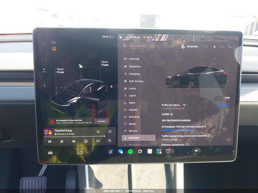 2026 TESLA MODEL Y auction photo 7