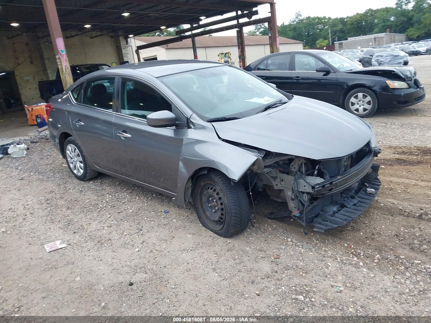 2019 Nissan Sentra S, Перед, IAAI, VIN 3N1AB7AP6KY260563