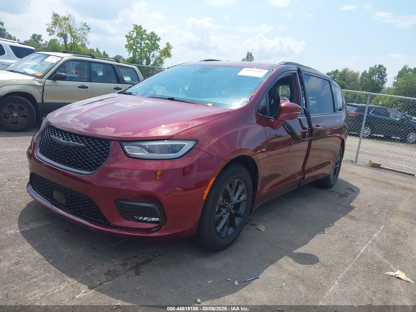 Vin: 2c4rc1bg7mr500683, lot: 46314987, chrysler pacifica touring l 20212