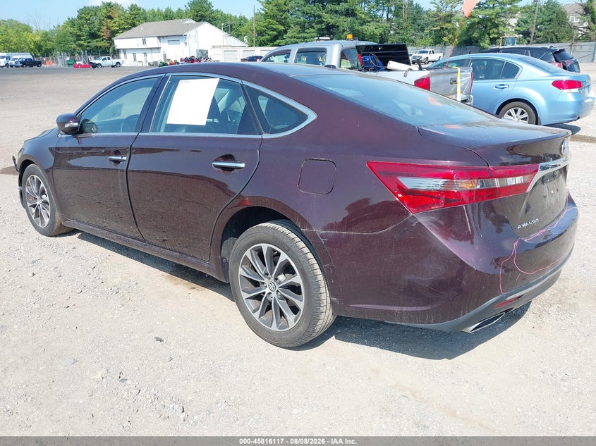 Vin: 4t1bk1eb6gu202178, lot: 46314998, toyota avalon xle plus 20163