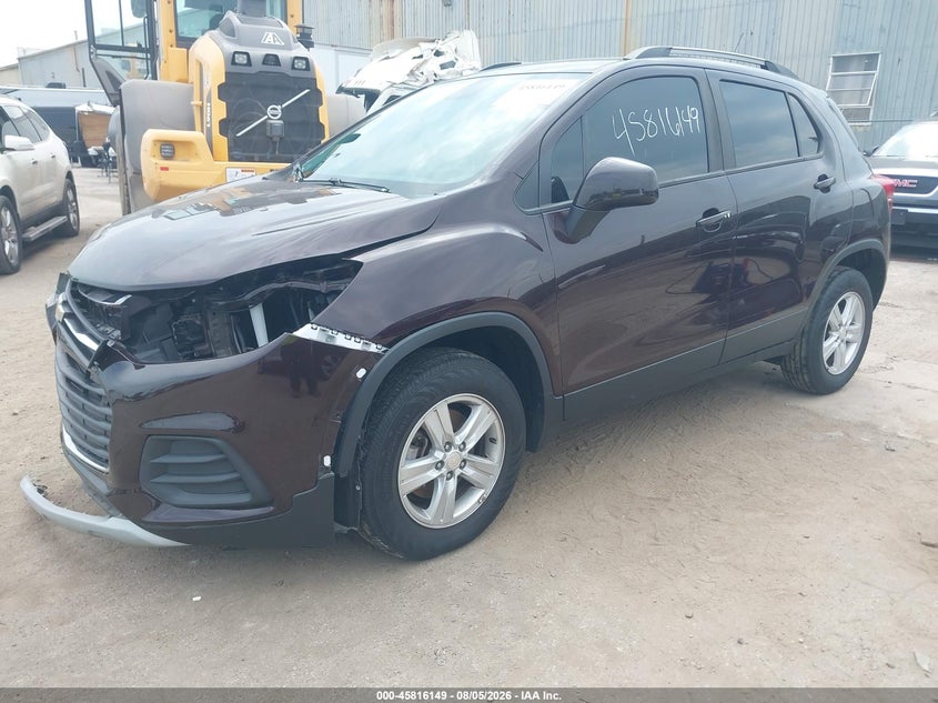 Vin: kl7cjpsm5nb525499, lot: 46315030, chevrolet trax awd lt 20222