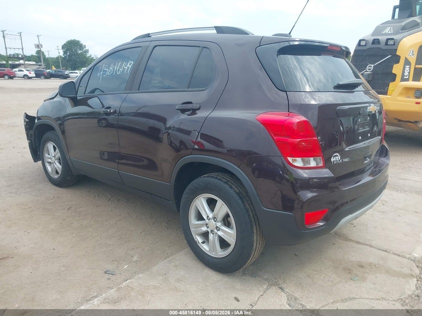 Vin: kl7cjpsm5nb525499, lot: 46315030, chevrolet trax awd lt 20223