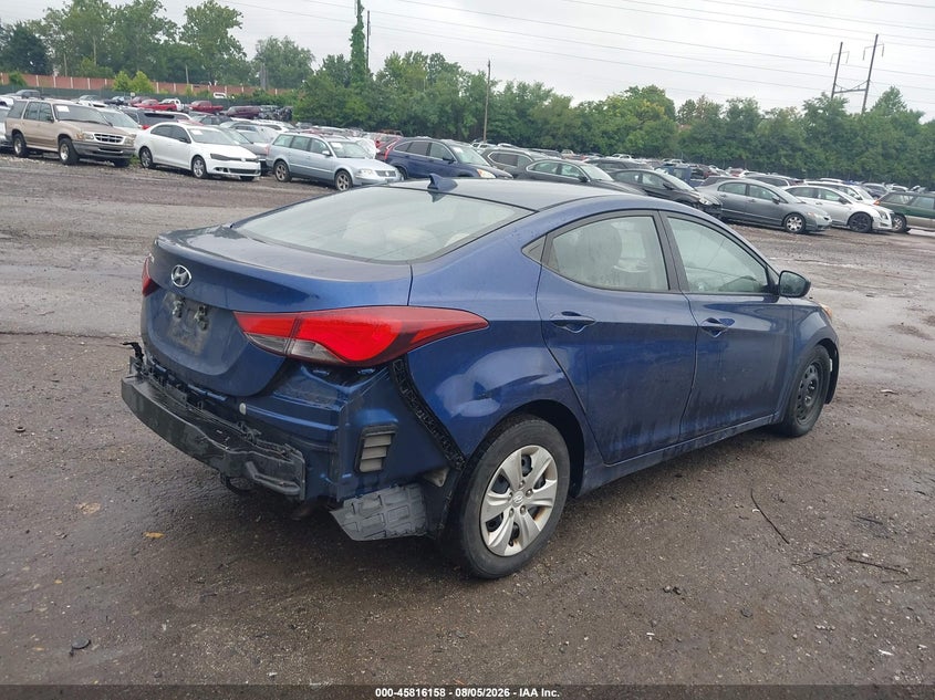 Vin: 5npdh4ae6gh732769, lot: 46315039, hyundai elantra se 20164