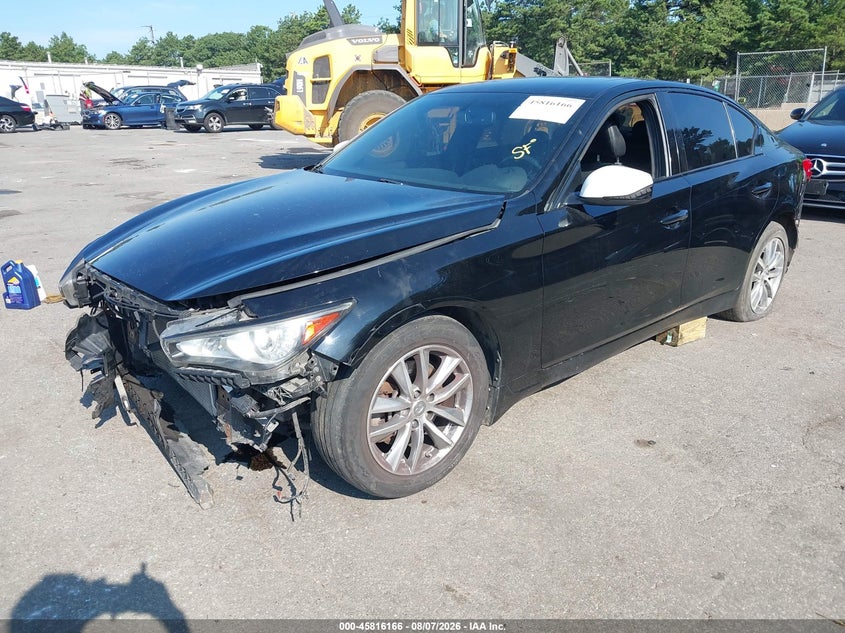 Vin: jn1bv7ar1em699870, lot: 46315047, infiniti q50 premium 20142