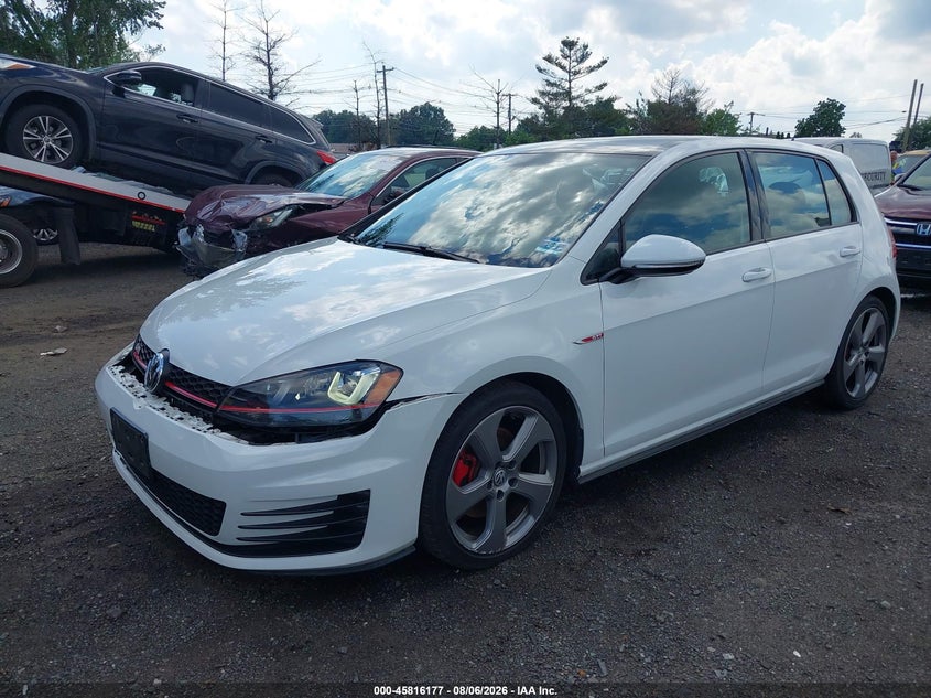 Vin: 3vw4t7au3gm041682, lot: 46315059, volkswagen golf gti se 4-door 20162