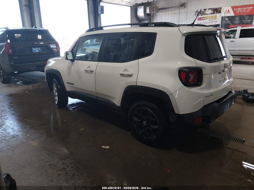Vin: zaccjbbtxfpb40346, lot: 46315062, jeep renegade latitude 20153
