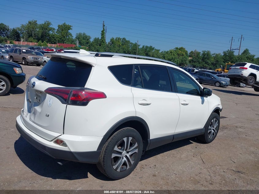 Vin: jtmzfrev2gj086429, lot: 46315072, toyota rav4 le 20164