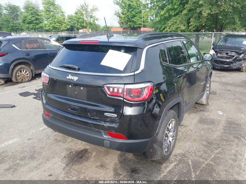 Vin: 3c4njdbb0jt178231, lot: 46315093, jeep compass latitude 4x4 20184
