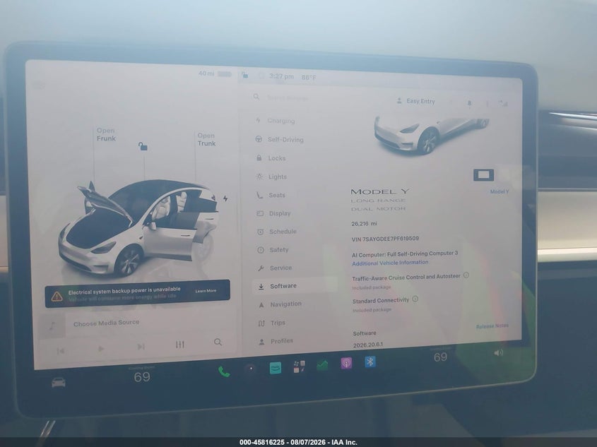 2023 TESLA MODEL Y auction photo 7