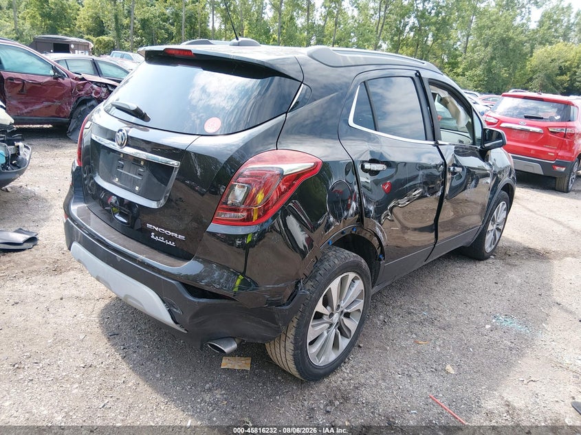 Vin: kl4cjasb6lb035434, lot: 46315111, buick encore fwd preferred 20204